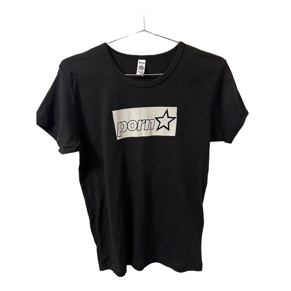 Vintage Porn star Shirt XL Baby Tee Y2k 90s NOS RARE Convention Tee Skateboardin